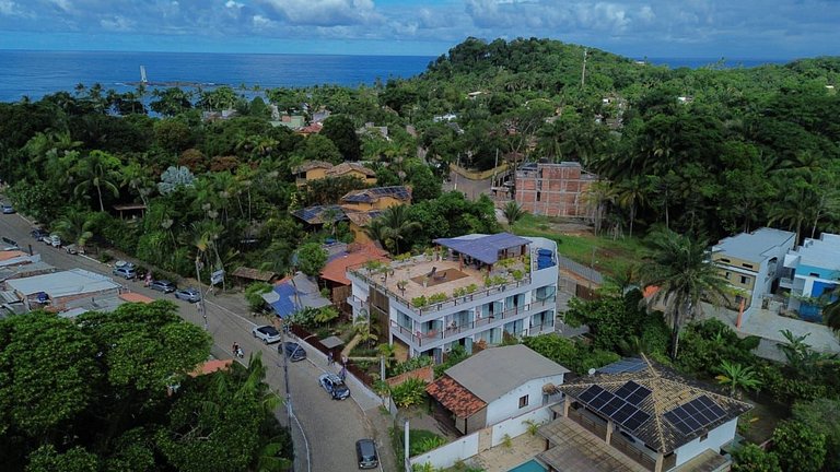 Flat Dendê - 100m da Praia da Concha e com Rooftop