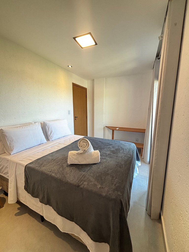 Visgo: Apê 2 Quartos com Vista Piscina e Natureza