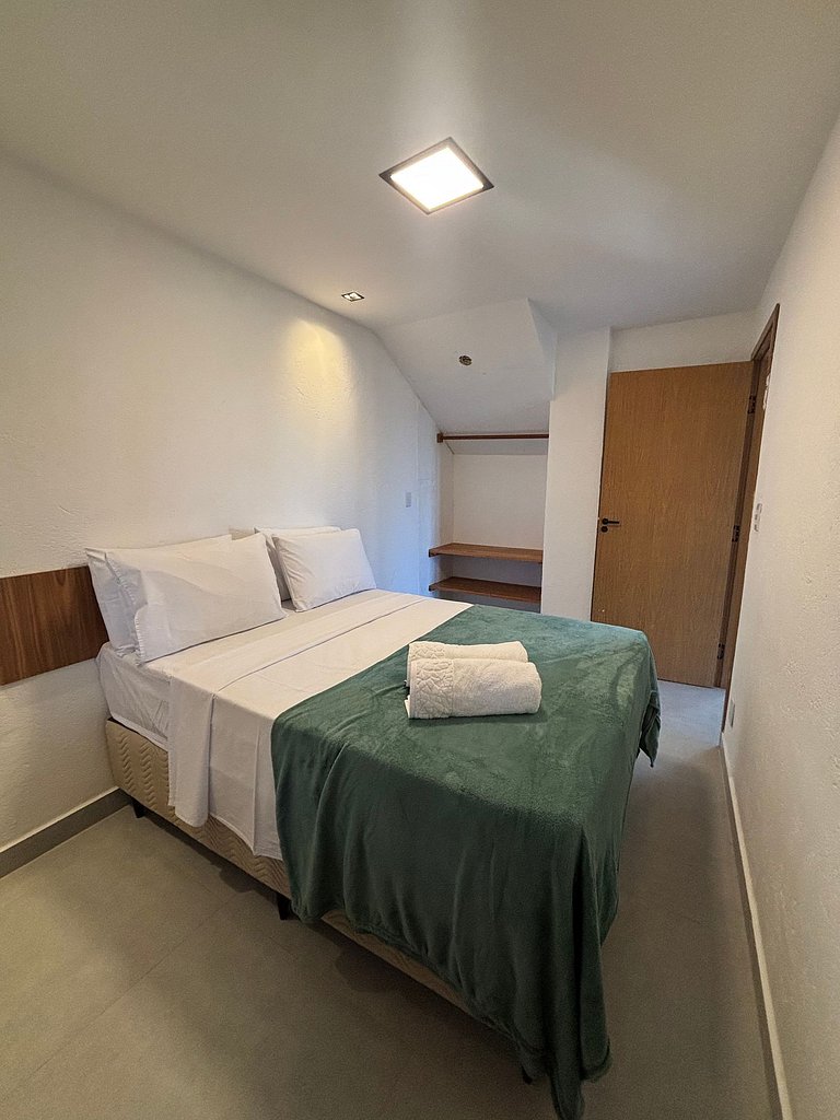 Visgo: Apê 2 Quartos com Vista Piscina e Natureza